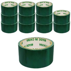 BlueMato 強力藍色膠帶 48mm x 11m DTP001, 深綠色, 12入