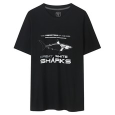 파라고나 샤크 나염 반팔 티셔츠
