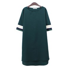 PANG PANG SHOP 短袖褶皺孕婦連身裙