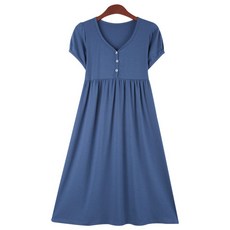 PANG PANG SHOP 孕婦鈕扣哺乳連身裙