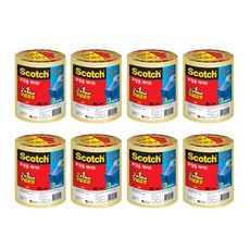3M Scotch 包裝用封箱膠帶 3625V 48mm x 25m 3入, 透明, 8個