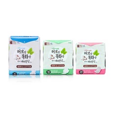 HERB&COTTON 草本衛生棉帶翼L號 10p+M號 10p+長內褲襯墊 20p, 1套