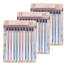 木炭牙刷, 10片, 3套