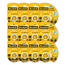 3M Scotch 透明雙面膠帶 12mm*11.4m, 單色, 12件