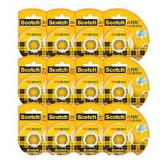 3M Scotch 透明雙面膠帶 19mm*7.6m, 單色, 12件