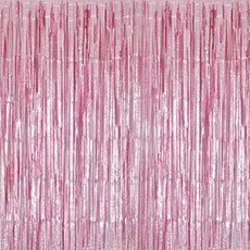 파티쇼 파티장식은박수술커튼 4p, 새틴핑크, 1개