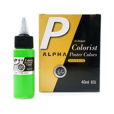 알파색채 포스터칼라 컬러리스트 37 LightGreen 6p, 40ml, 1색