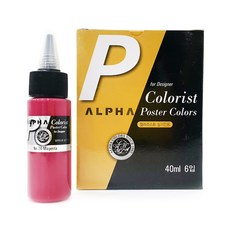ALPHA COLORS 海報色彩調色師 24 品紅色 6p, 40毫升, 1 種顏色