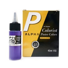 ALPHA COLORS 海報色彩調色師 34 PermaMauve 6p, 40毫升, 1 種顏色