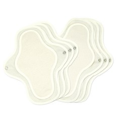 ee'chae 素色布衛生棉組合 A款, S號 3入+M號 3入, 1組