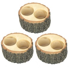 人造雙格餵食盤, 3個