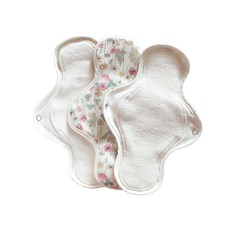 CottonRepublic 棉花共和國 純棉蝶翼紫雲英棉質衛生棉, 3個