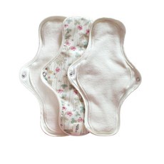 CottonRepublic 棉花共和國 純棉蝶翼紫雲英棉質衛生棉, 3個