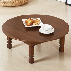 서우 월넛통판 원형 상, 브라운