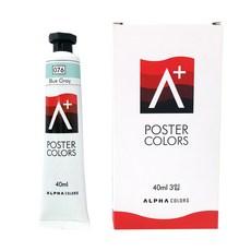ALPHA COLOR 海報顏料單色 A+ 076 BlueGray, 40ml, 1色