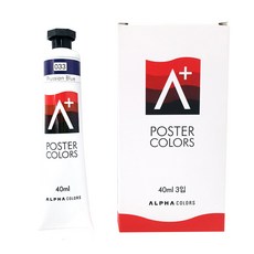 ALPHA COLORS 海報顏料單色 A+ 033 PrussianBlue, 40ml, 1色