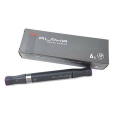 알파색채 디자인마카낱색 V139 Violet, 1색, 6개입