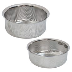 Espas不鏽鋼打孔蒸籃 大+小, 單色