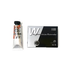 알파색채 실버레벨 수채화물감낱색 C 140 CadmiumRedOrange Hue, 15ml, 1색