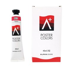 ALPHA COLOR 海報顏料單色 A+ 021 Opera, 40ml, 1色