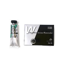 알파색채 실버레벨 수채화물감낱색 C 119 Viridian, 15ml, 1색