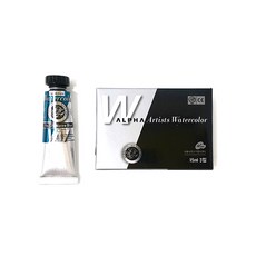 알파색채 실버레벨 수채화물감낱색 C 129 MarineBlue, 15ml, 1색