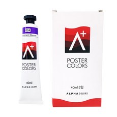 ALPHA COLORS 海報顏料單色 A+ 034 PermanentMauve, 40ml, 1色
