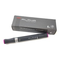 ALPHA COLORS 設計麥克筆 單色 V229 VividPurple, 1色, 6入