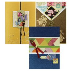 From&To T301-123 感謝祝賀新年賀卡 3p + 信封 3p + 內頁紙 3p, 混合顏色, 1套