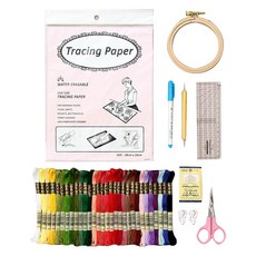 QUILT STAR 一套38種刺繡基本材料, 1套, 混色