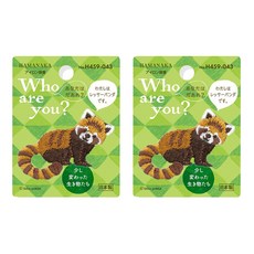 Hamanaka 刺繡貼片 Who are you H459-043, 混和顏色, 2個