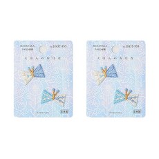 Hamanaka 花朵刺繡貼布 H457-955, 混合色, 2個