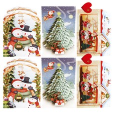 From&To 聖誕卡 聖誕節卡片 3款 + 信封 3款 套組 S205q135, 混合顏色, 2套