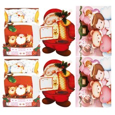 From&To 聖誕卡片 聖誕賀卡 3款 + 信封 3款 S205q246, 混合顏色, 2套