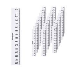 NUSIGN 尺子 15cm NS096, 純白, 24件