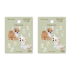 하마나카 자수와펜 쿠쿠 H457-878, 혼합 색상, 2개입