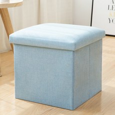 신원 푸투룸 수납의자 L, 스카이블루