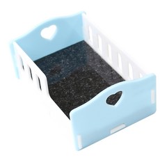 아올로 조립식 대리석 아크릴 침대세트 왕특대, 파랑, 1세트