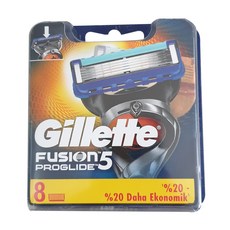 Gillette 吉列 刮鬍刀替換刀片, 8件, 1個