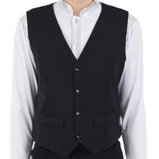 Valley批發店背心 MDT1000, 黑色的