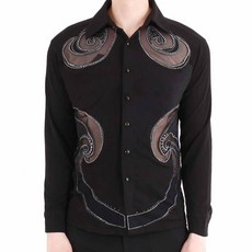 Valley批發網圓形網紗長袖 MDT2100, 黑色的