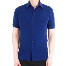 男款舞蹈襯衫服 MDT1200, 藍色