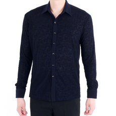 Valley批發商城 玫瑰印花 長T MDT1100, 海軍藍