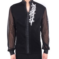 Bellydomaemall 單側枝幹圖案T恤 MDT900, 銀色