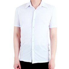 男款舞蹈襯衫服 MDT1200, 白色的