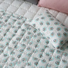 人造絲墊, 爆米花款 藍色