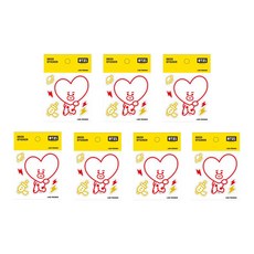 라인프렌즈 BT21 데코스티커, 타타, 7개입
