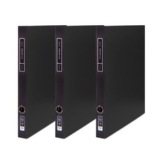현풍산업 노블 프론티어 프리미엄 A4 2cm D링 바인더 3공, 검정, 3개