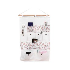 Justin布質壁掛收納 12格, 花白色