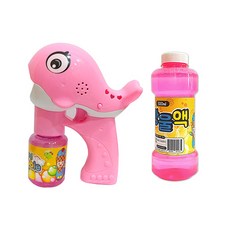 Adland 高級鯨魚泡泡槍 + Drops 500ml, 粉色的